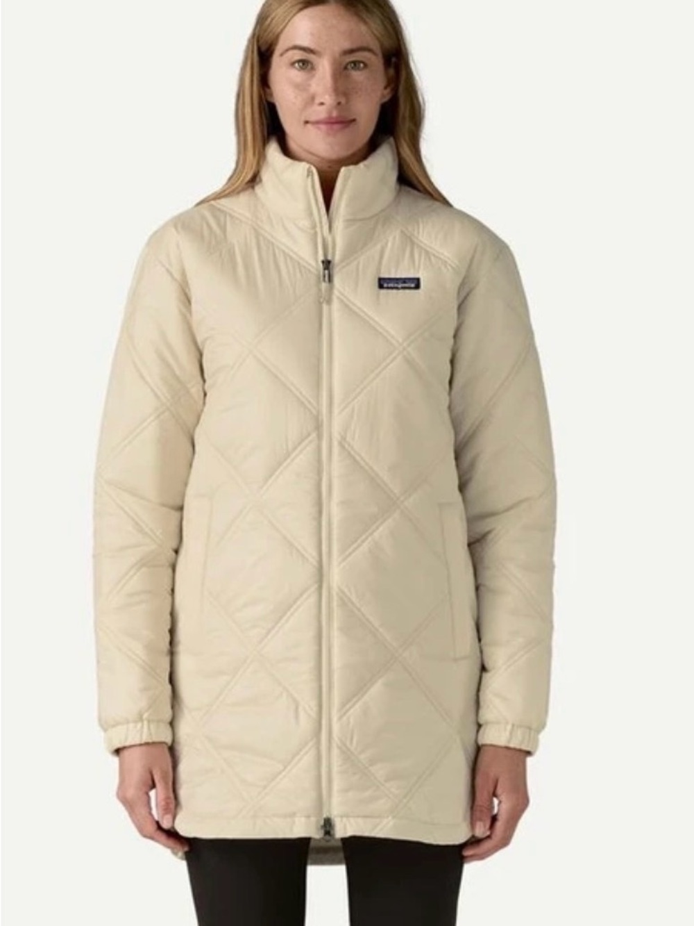 NWT Patagonia Women's Pine Bark insulated Parka  Medium in Ivory